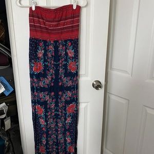 Strapless maxi dress - worn once!